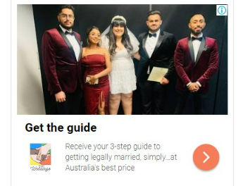 Google dispaly ad wedding booking